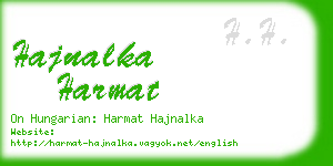 hajnalka harmat business card